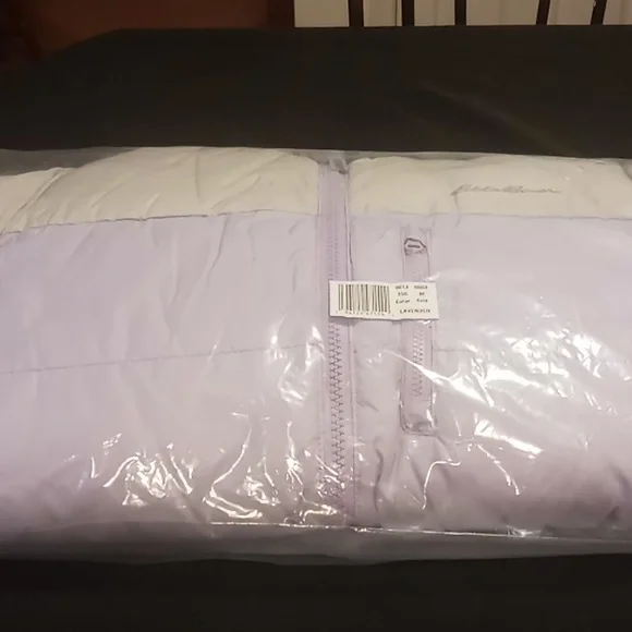 Eddie Bauer Girls' Lavender Classic Down Jacket New with Tags Size Medium 10-12 - Picture 4 of 6